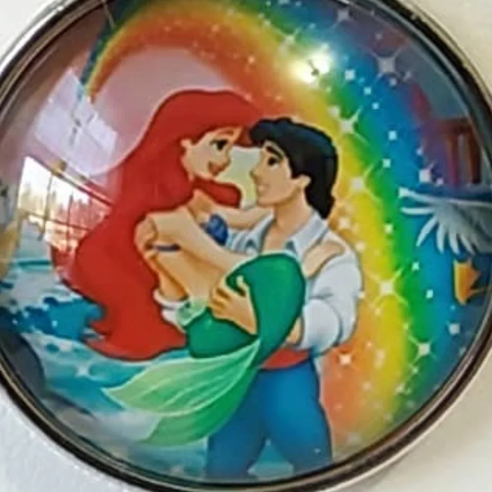Little Mermaid Necklace & Stud Earrings Set